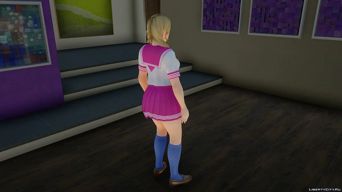 Моника в школьной форме из Dead or Alive Xtreme Venus Vacation / GTA San Andreas