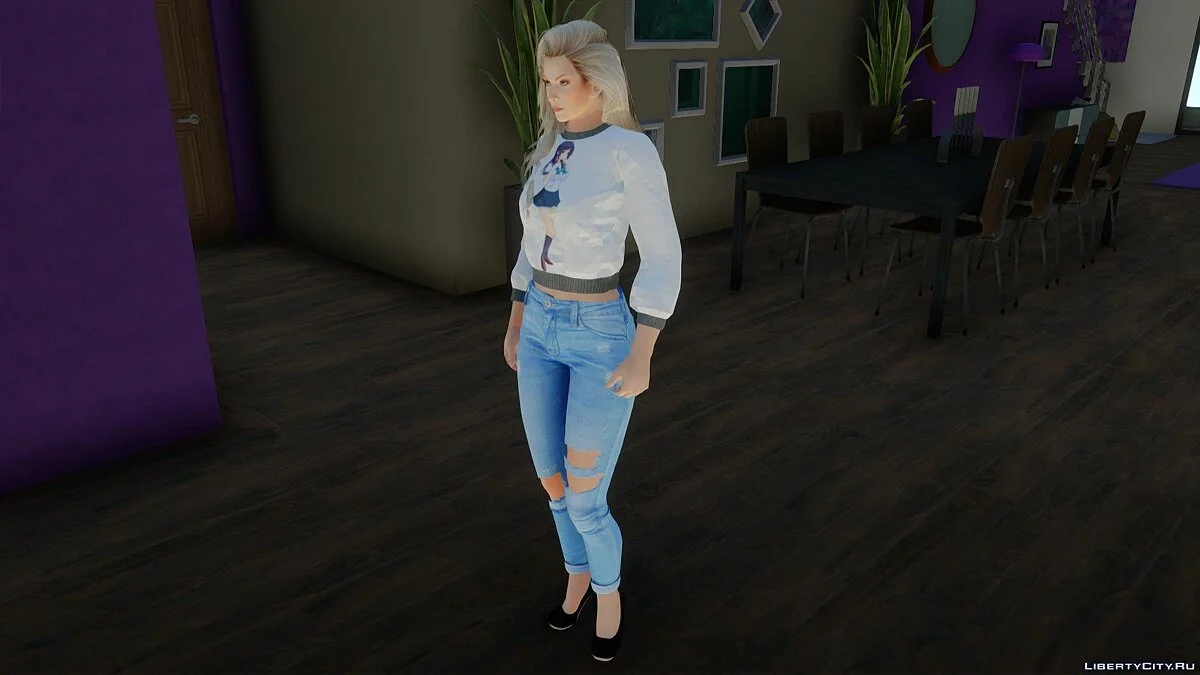 Сара Брайант в повседневной одежде v3 / GTA San Andreas
