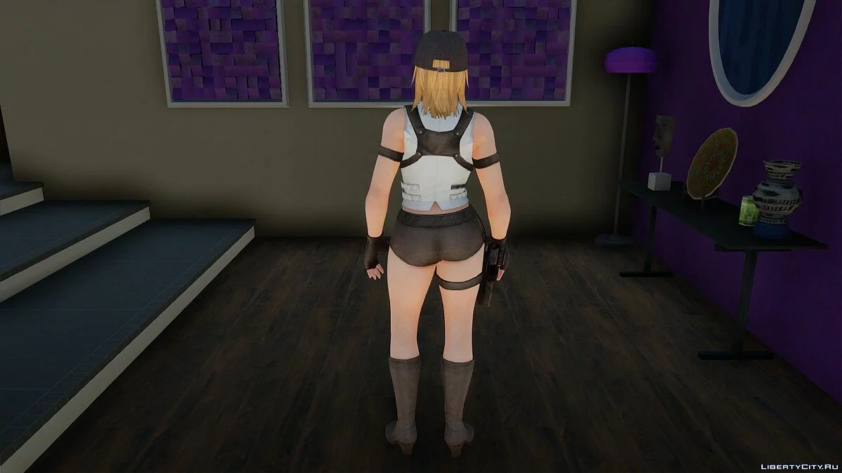 Тина Армстронг в униформе службы безопасности из Dead or Alive 5 Ultimate / GTA San Andreas