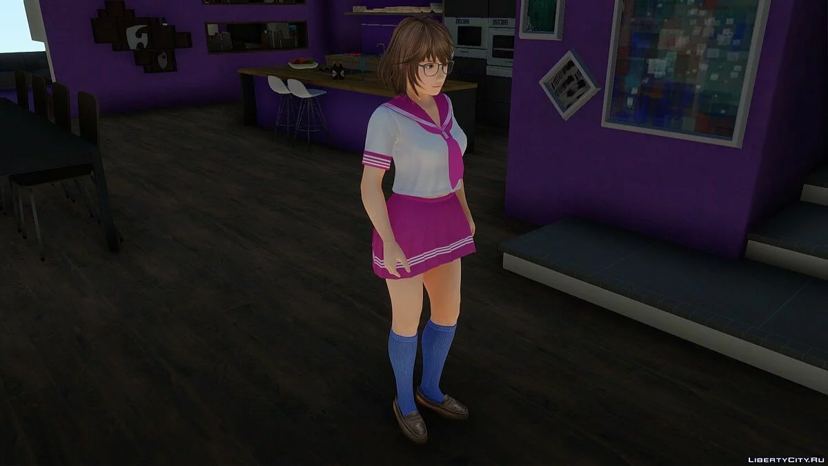 Цукуси в белой морской форме из Dead or Alive Xtreme Venus Vacation / GTA San Andreas