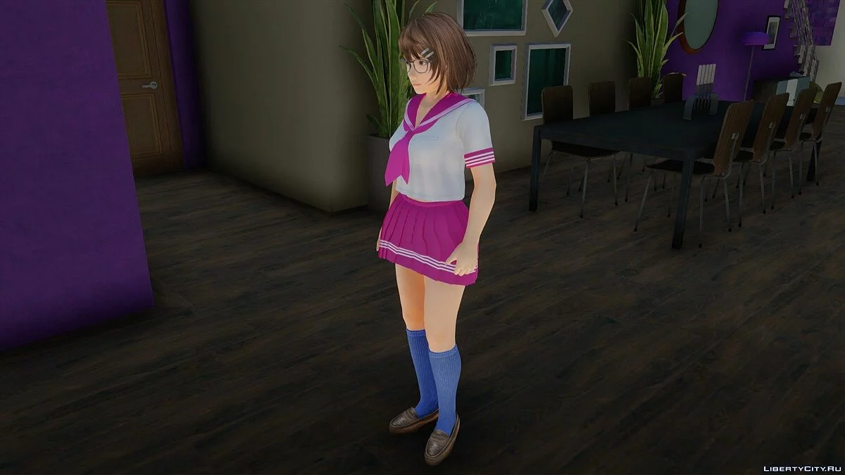 Цукуси в белой морской форме из Dead or Alive Xtreme Venus Vacation / GTA San Andreas