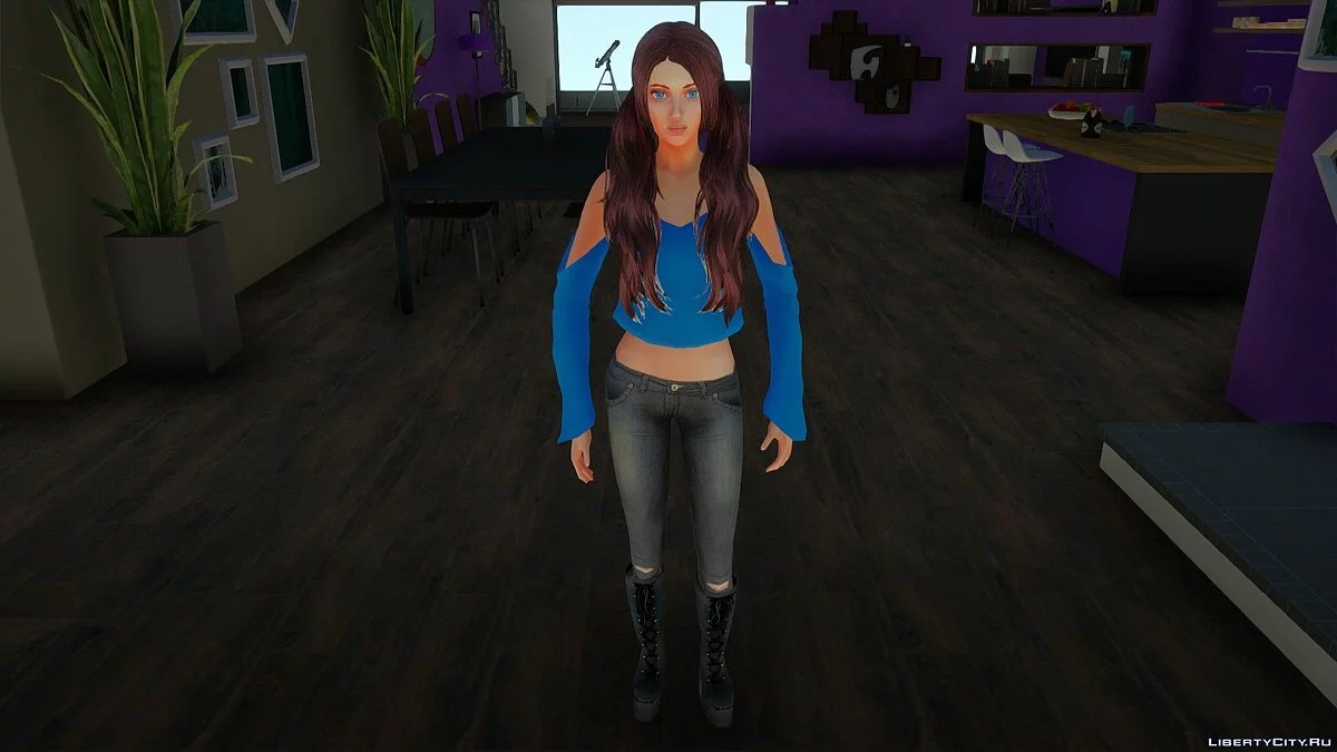 Девушка из The Sims 4 / GTA San Andreas