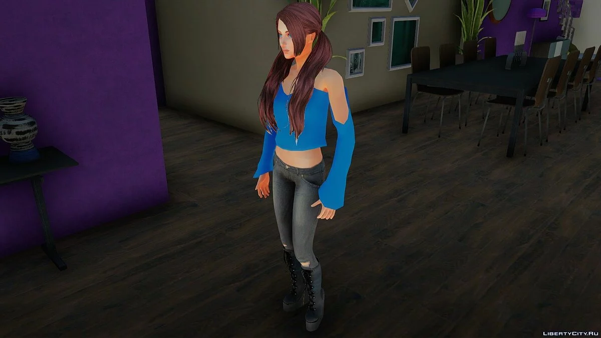 Девушка из The Sims 4 / GTA San Andreas