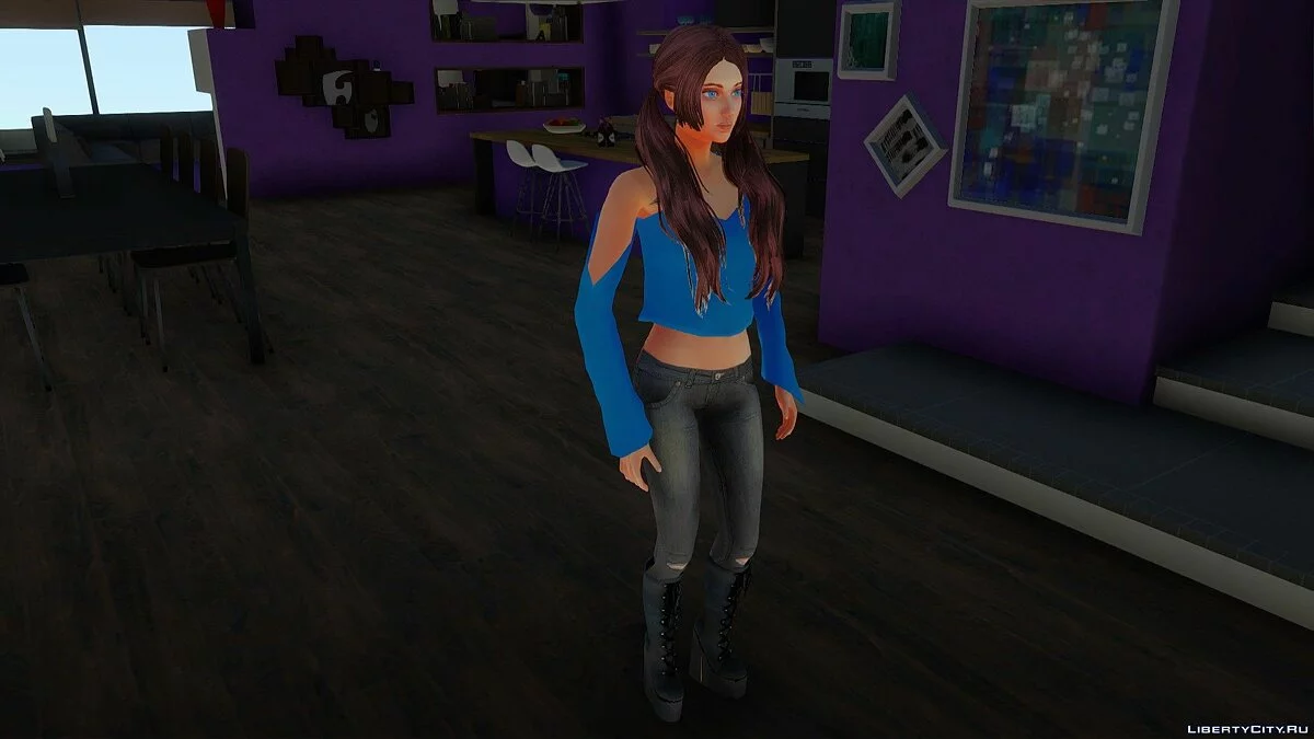 Девушка из The Sims 4 / GTA San Andreas