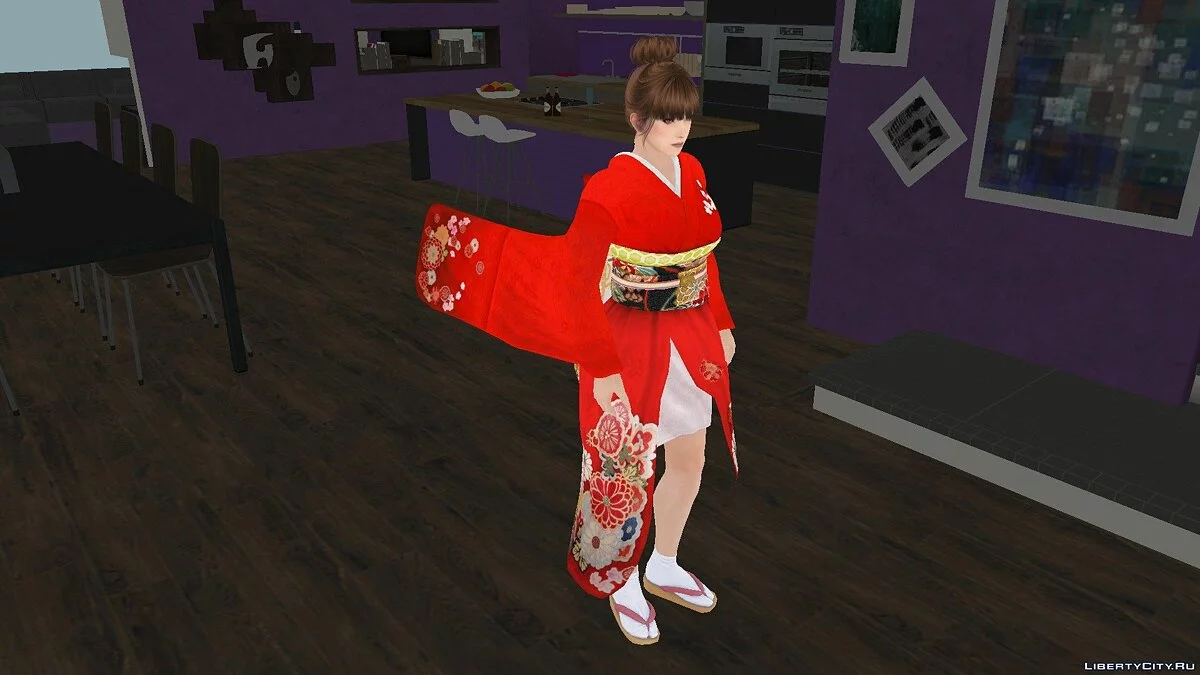 Касуми - Furisode Kimono Rose Dance / GTA San Andreas