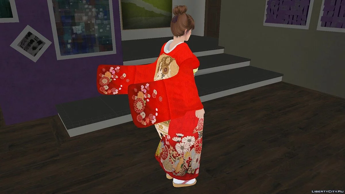 Касуми - Furisode Kimono Rose Dance / GTA San Andreas