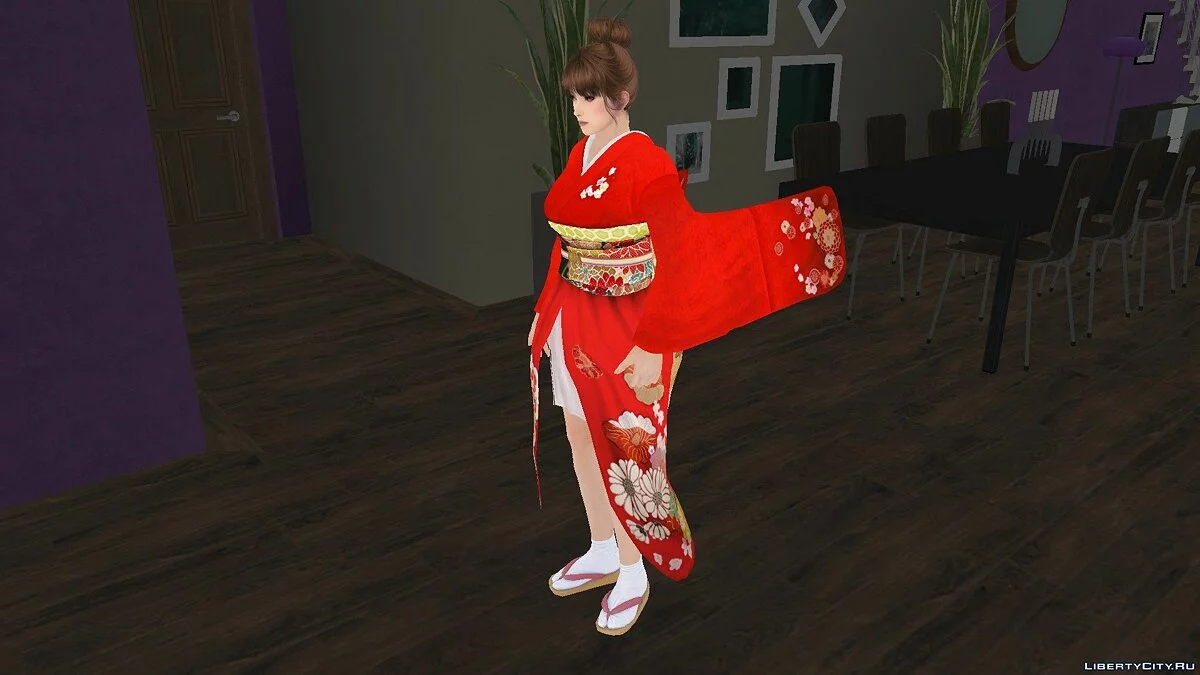 Касуми - Furisode Kimono Rose Dance / GTA San Andreas