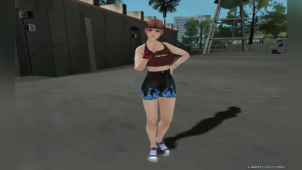 Хонока из DOA в модном наряде v2 - Джинсовые шорты / GTA San Andreas