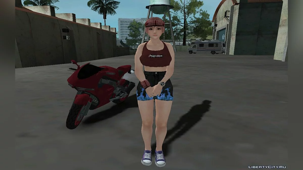 Хонока из DOA в модном наряде v2 - Джинсовые шорты / GTA San Andreas