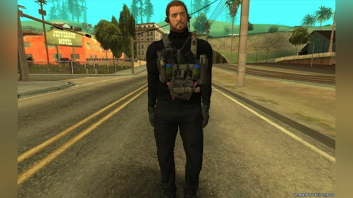 Крис Редфилд из Resident Evil 8: Village / GTA San Andreas