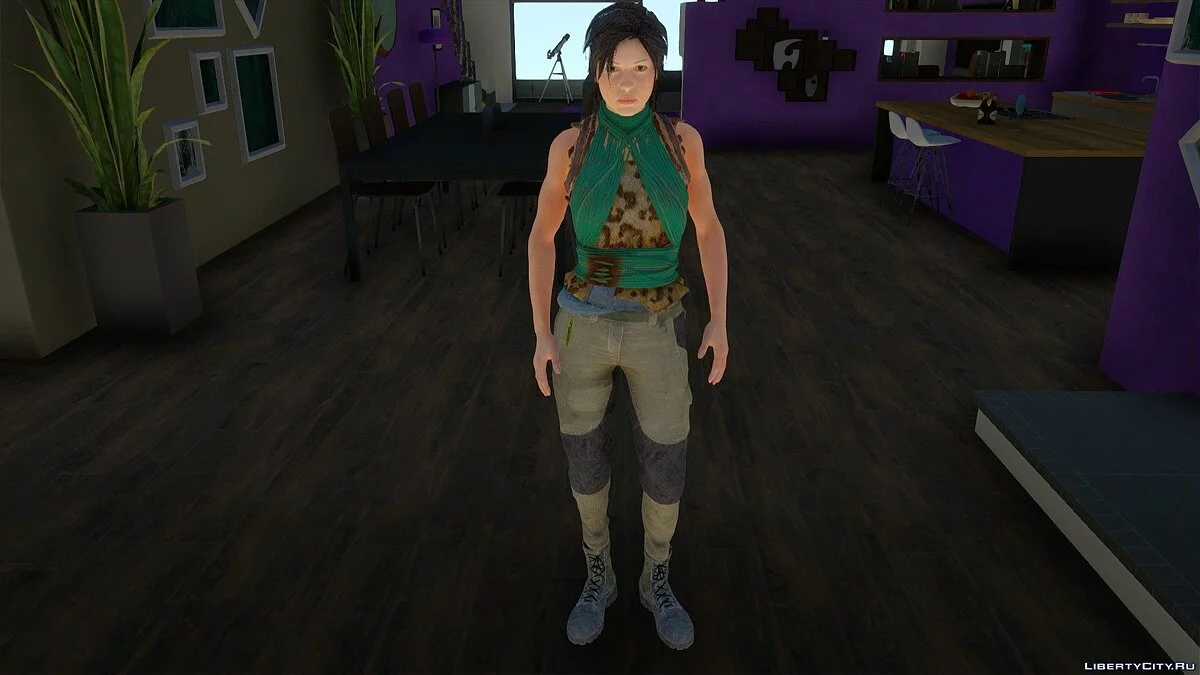 Лара Крофт из Tomb Raider / GTA San Andreas