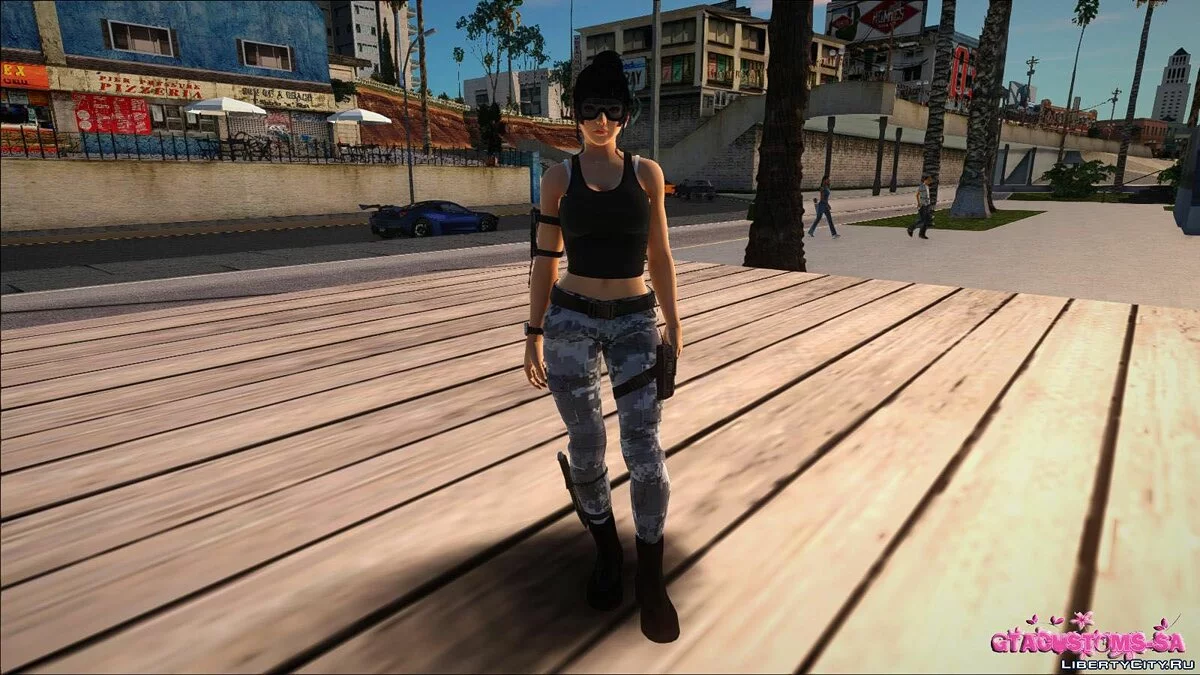 Ниотенгу в костюме морпеха / GTA San Andreas