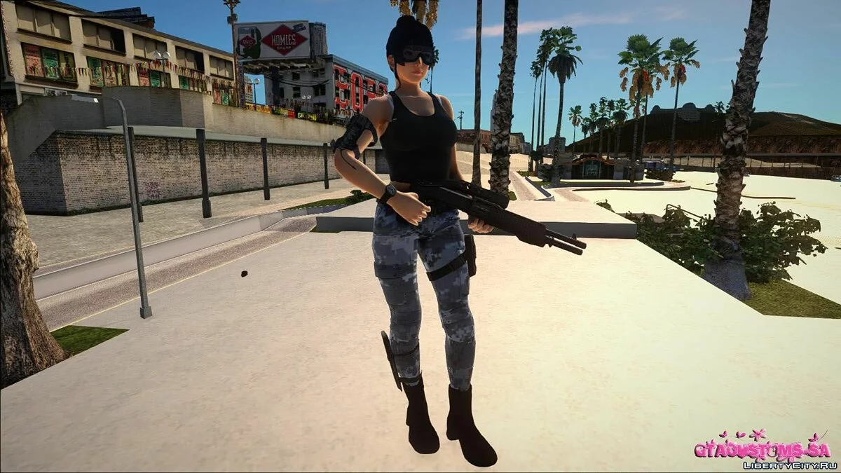 Ниотенгу в костюме морпеха / GTA San Andreas