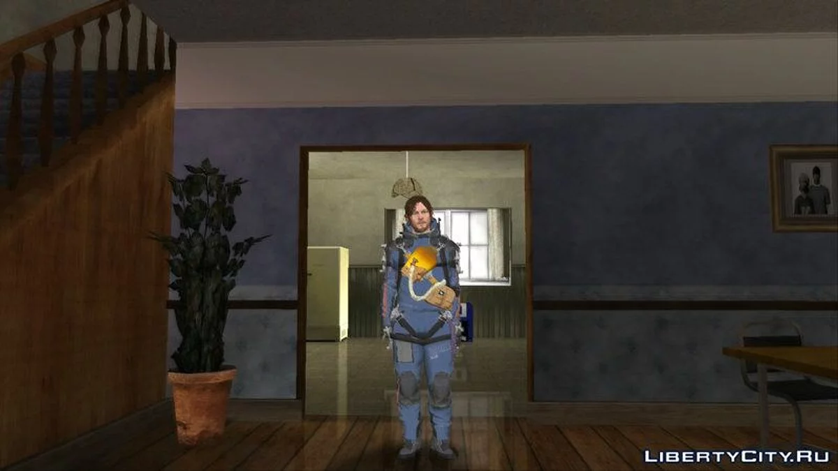 Sam blue suit [Norman Reedus] (from Death Stranding) / GTA San Andreas