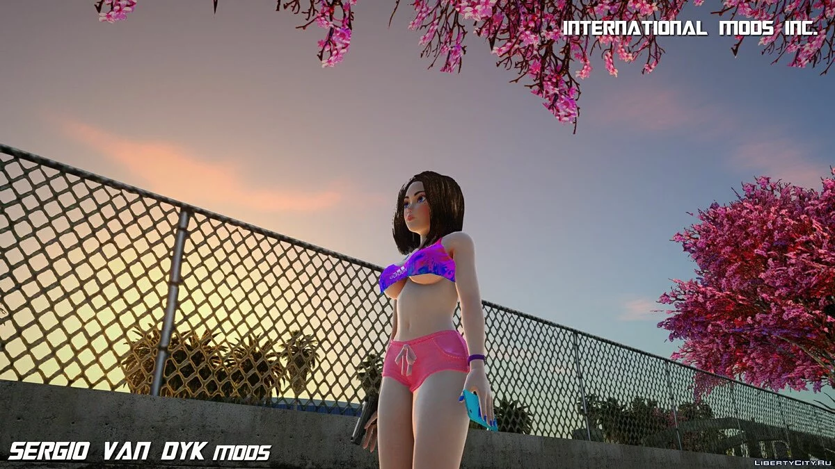 Саманта Самсунг виртуальный ассистент в спортивной одежде / GTA San Andreas