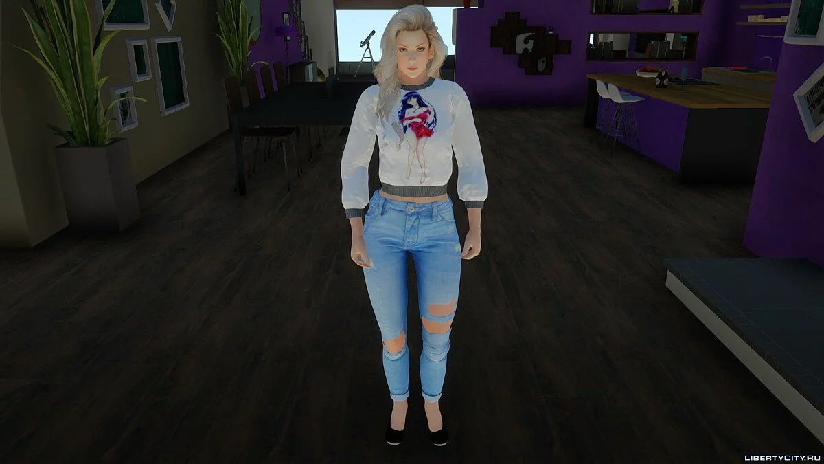 Сара Брайант в повседневной одежде v3 / GTA San Andreas
