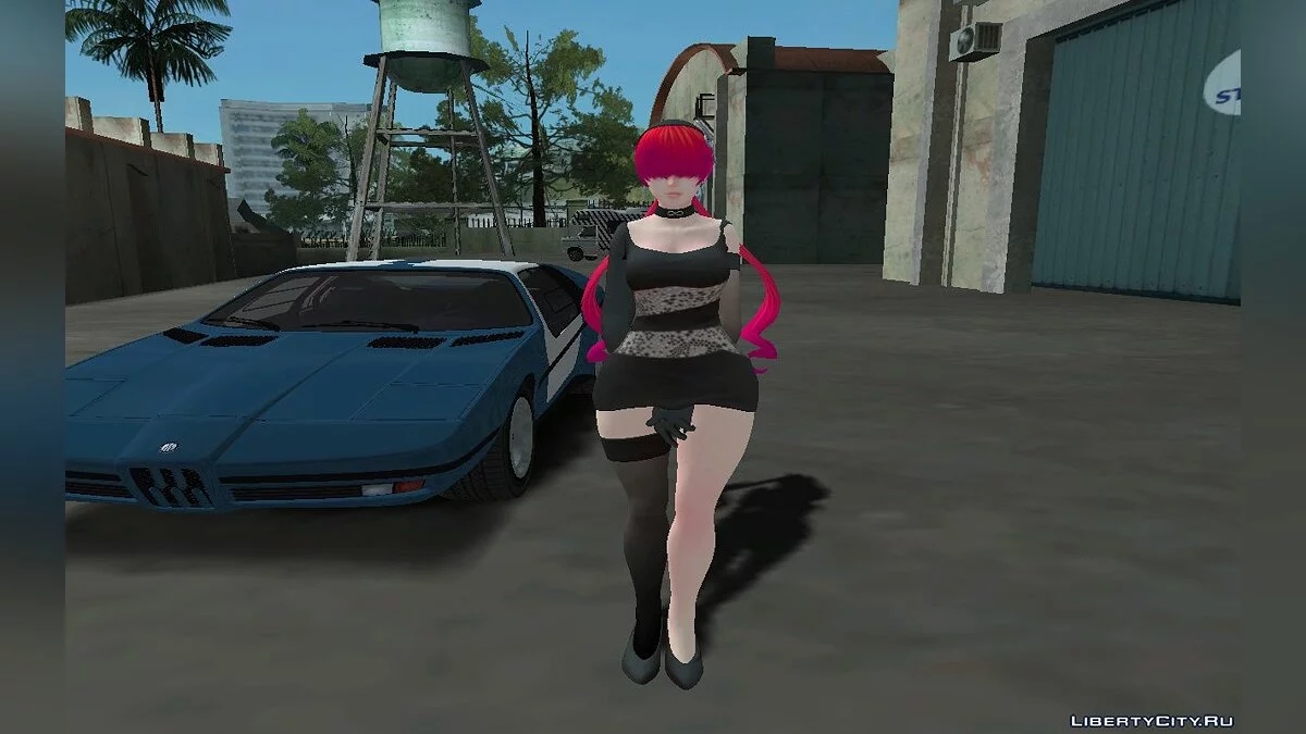 Шерми в костюме 3 из The King of Fighters XIV / GTA San Andreas
