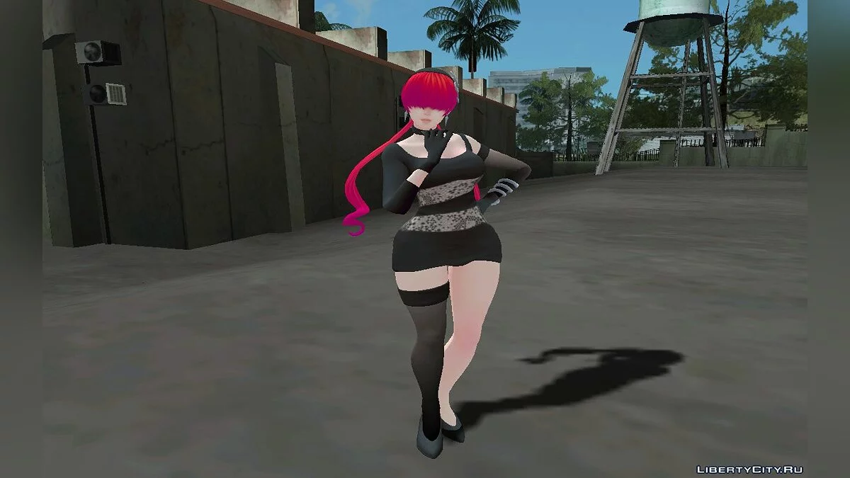 Шерми в костюме 3 из The King of Fighters XIV / GTA San Andreas