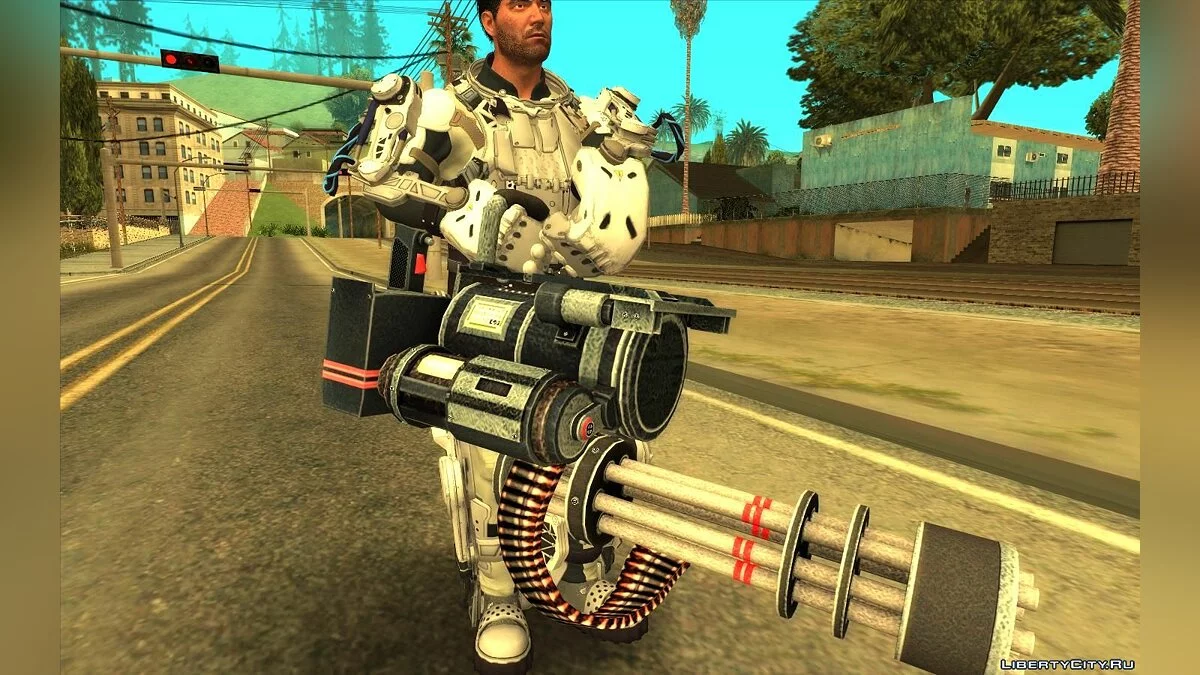 Фрэнк Уэст в экзо-костюме (из Dead Rising 4) / GTA San Andreas