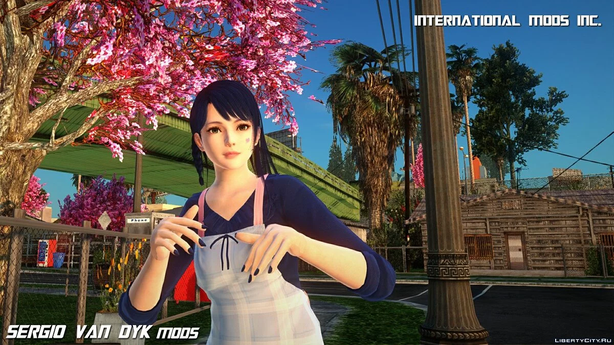 Горячая Лобелия - Steaming Apron без юбки из Dead or Alive Xtreme: Venus Vacation / GTA San Andreas