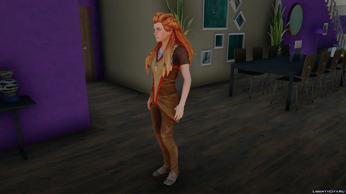 Элой из Horizon Zero Dawn / GTA San Andreas