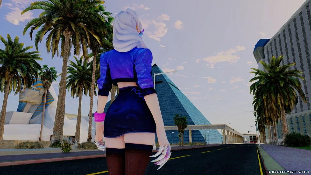 Эвелинн K/DA из League of Legends: Wild Rift / GTA San Andreas