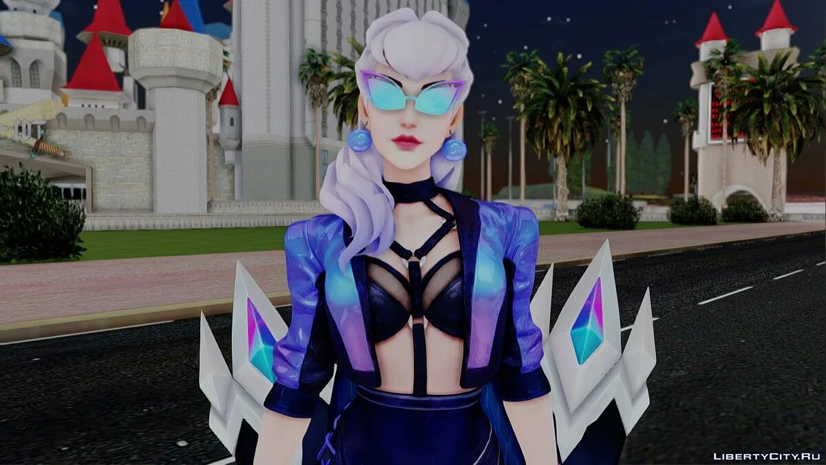 Эвелинн K/DA из League of Legends: Wild Rift / GTA San Andreas