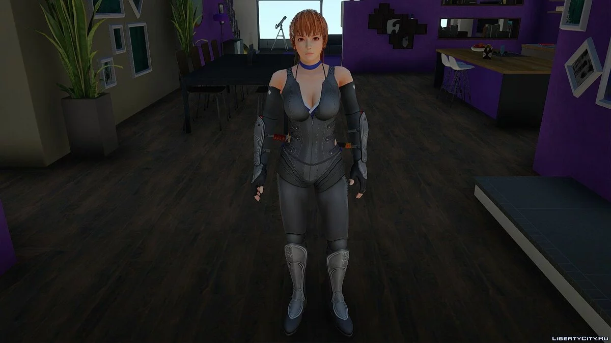 Касуми в Ninja Black Outfit из Dead Or Alive 5 / GTA San Andreas