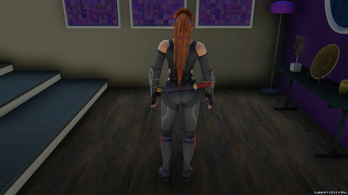 Касуми в Ninja Black Outfit из Dead Or Alive 5 / GTA San Andreas