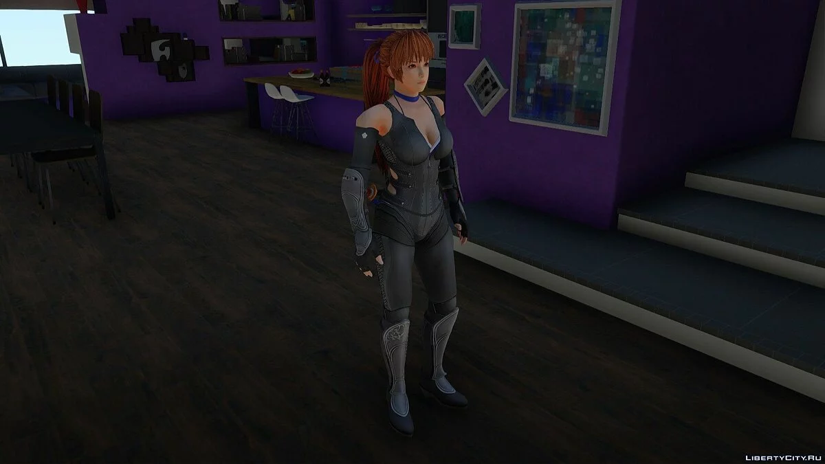 Касуми в Ninja Black Outfit из Dead Or Alive 5 / GTA San Andreas