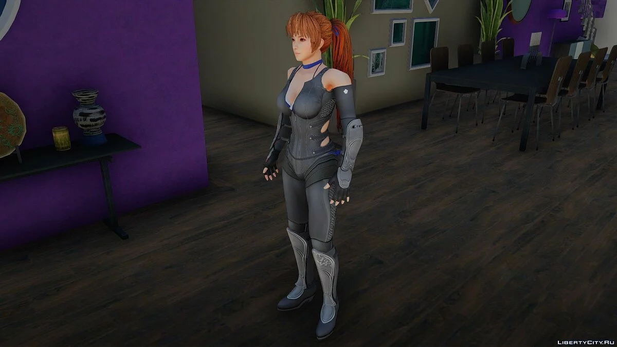 Касуми в Ninja Black Outfit из Dead Or Alive 5 / GTA San Andreas