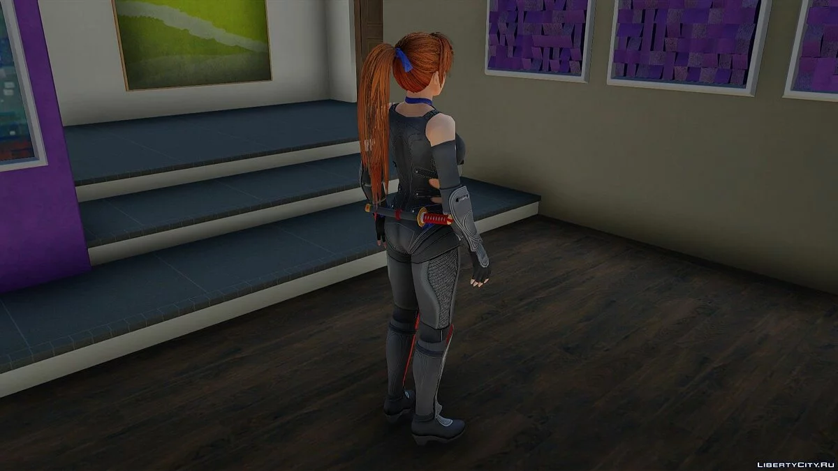 Касуми в Ninja Black Outfit из Dead Or Alive 5 / GTA San Andreas