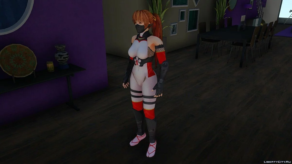 Касуми в Ninja White-Red / GTA San Andreas