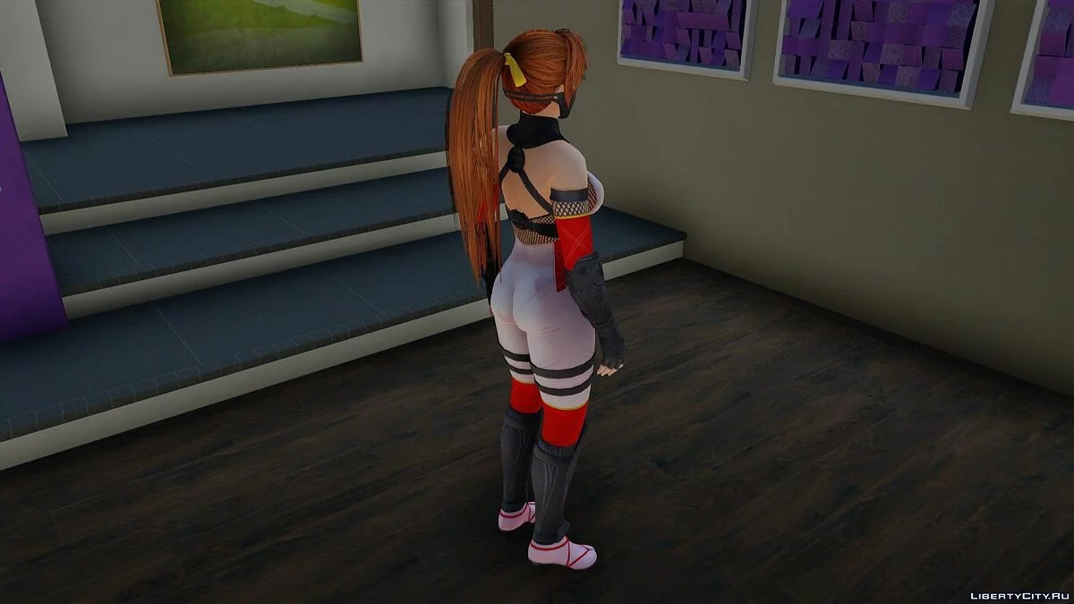 Касуми в Ninja White-Red / GTA San Andreas
