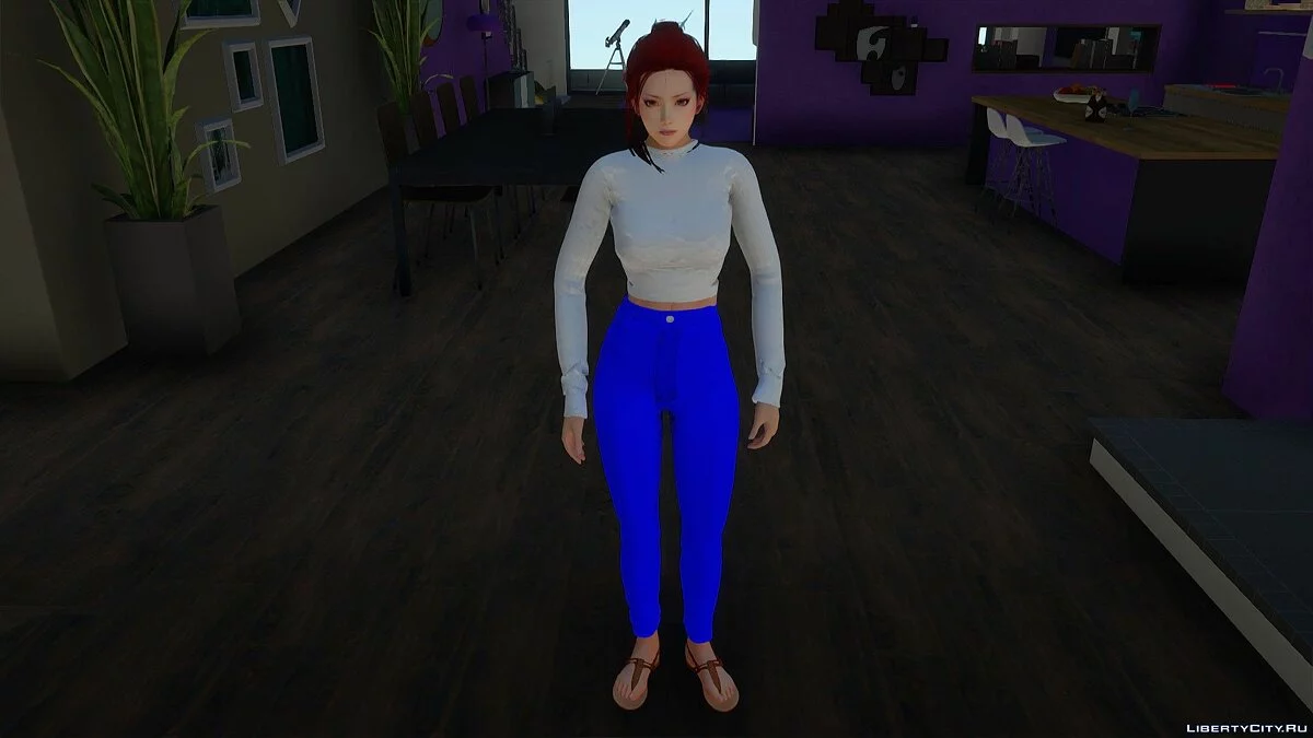 Касуми в повседневной одежде v20 / GTA San Andreas