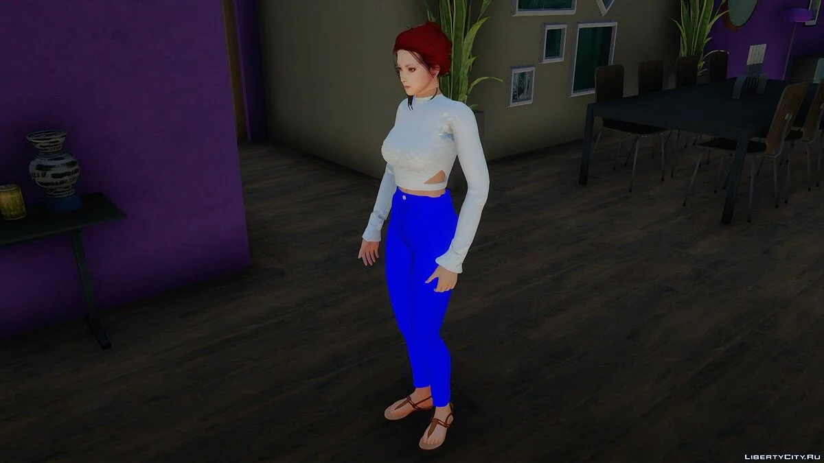 Касуми в повседневной одежде v20 / GTA San Andreas