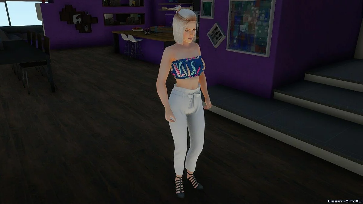 Мила в повседневной одежде v8 / GTA San Andreas