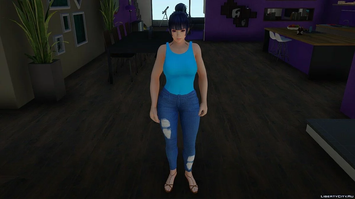 Ниотенгу в повседневной одежде v8 / GTA San Andreas