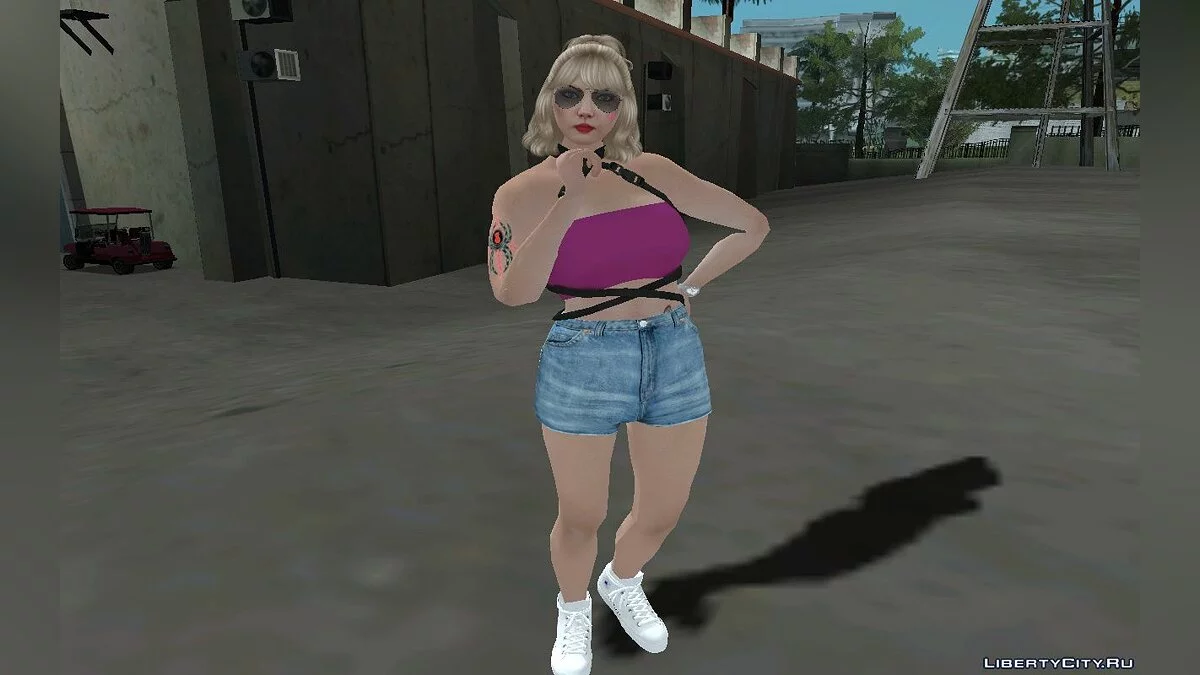 Рандомный скин девушки-блондинки из GTA Online #9 / GTA San Andreas