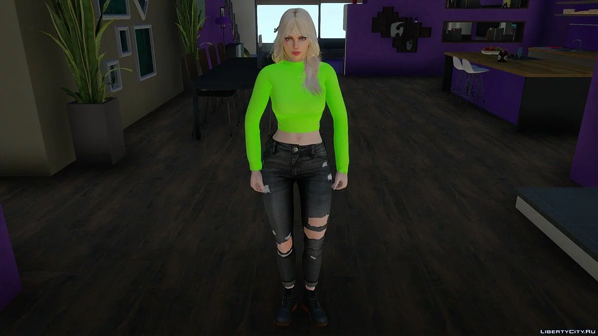 Рейчел в повседневной одежде v5 / GTA San Andreas