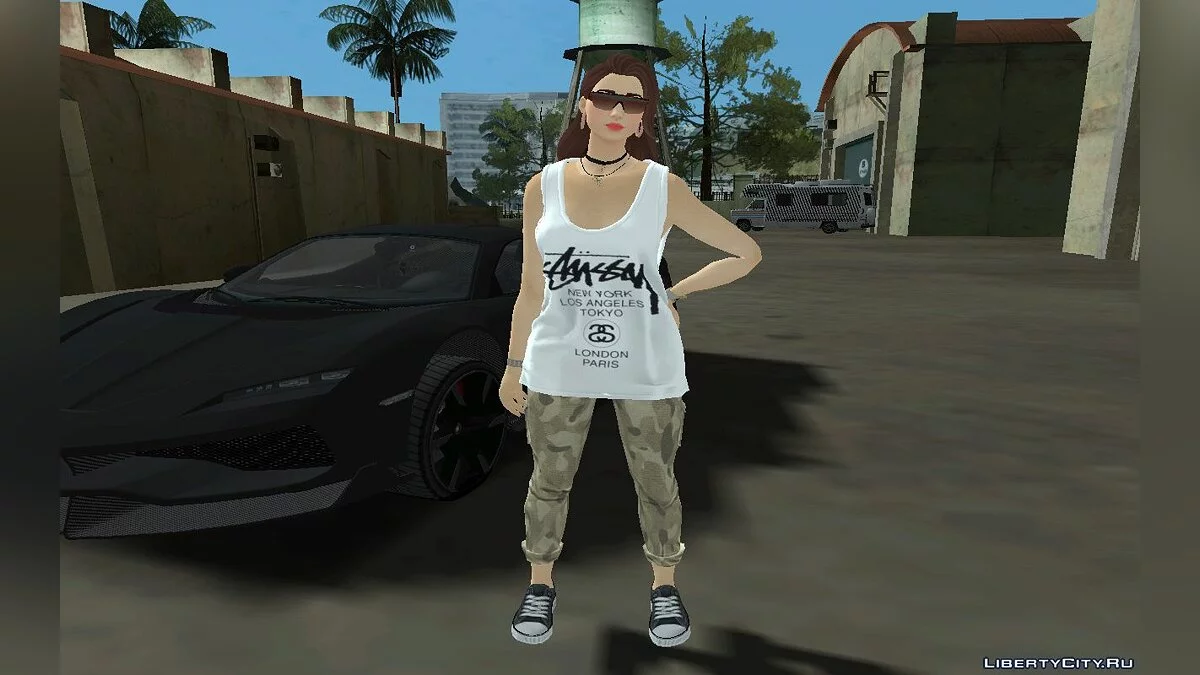 Ruby из Фортнайт в повседневной одежде v1 / GTA San Andreas