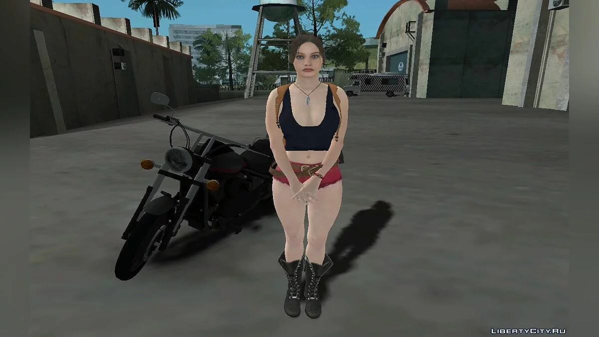 Сексуальная Клэр Рэдфилд из Resident Evil 2 Remake / GTA San Andreas