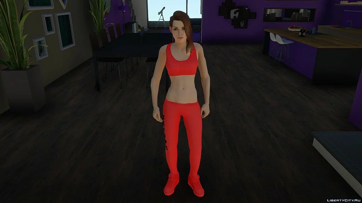 Шелли Харрисон в спортивном костюме Nike из Bombshell / GTA San Andreas