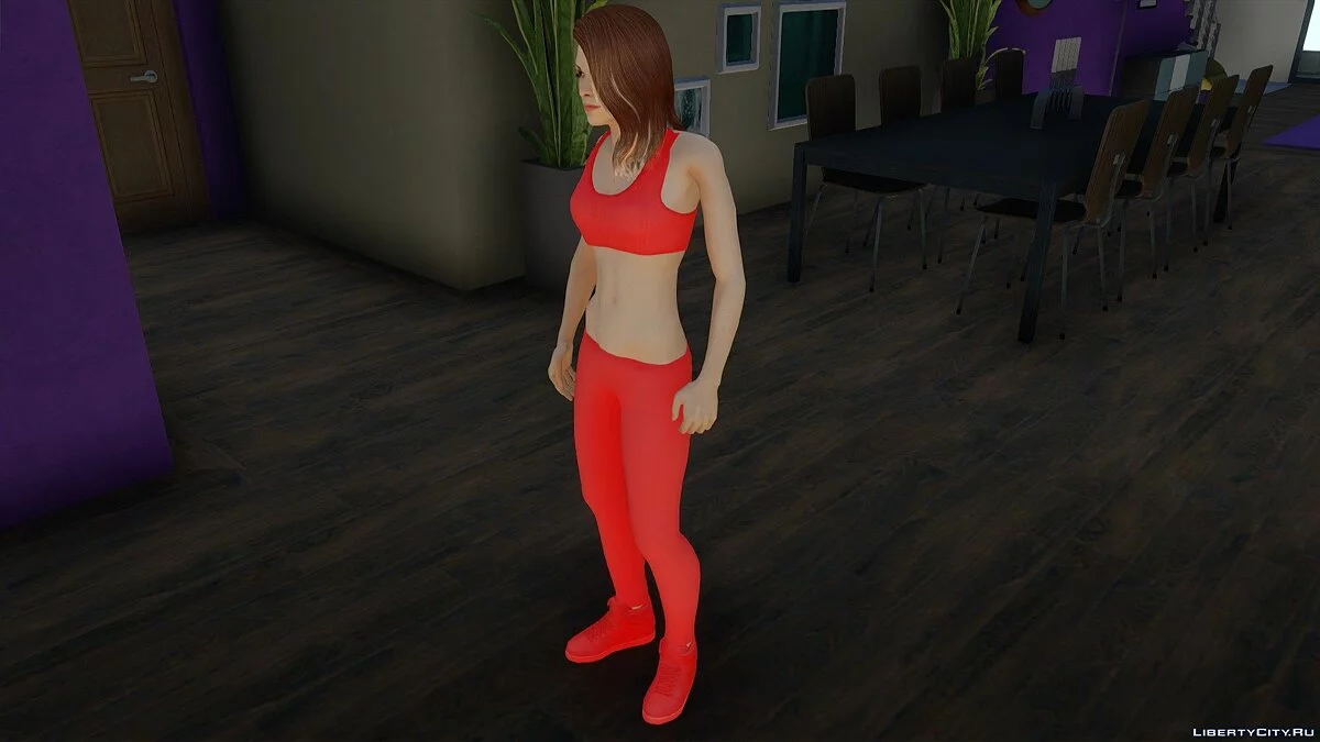 Шелли Харрисон в спортивном костюме Nike из Bombshell / GTA San Andreas