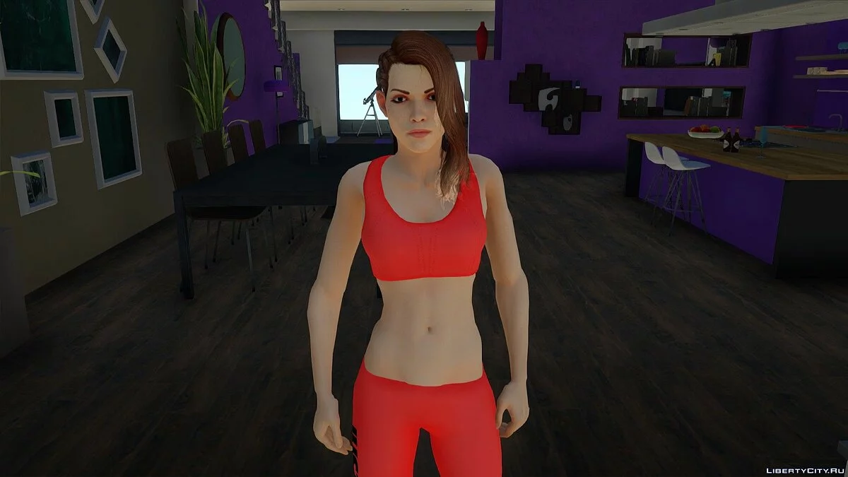 Шелли Харрисон в спортивном костюме Nike из Bombshell / GTA San Andreas