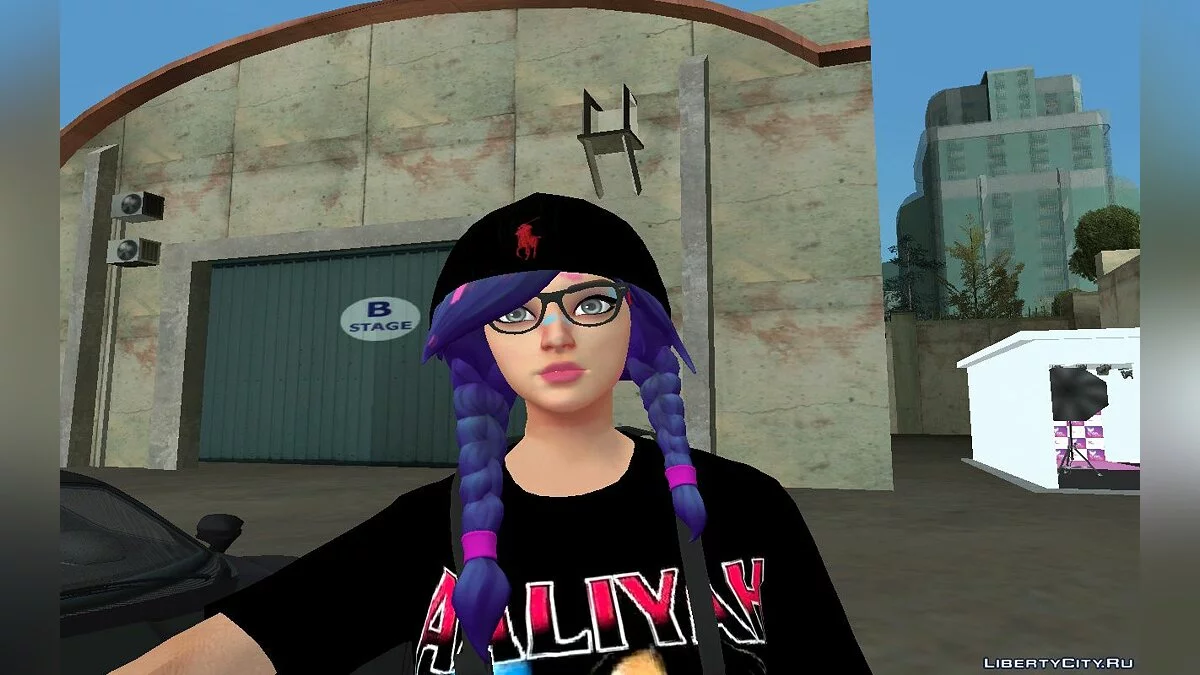Splatterella из Фортнайт в повседневной одежде v1 / GTA San Andreas