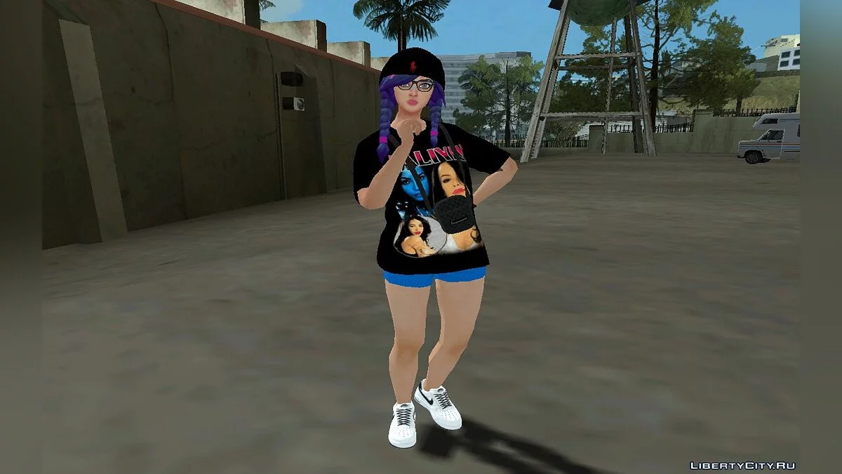 Splatterella из Фортнайт в повседневной одежде v1 / GTA San Andreas
