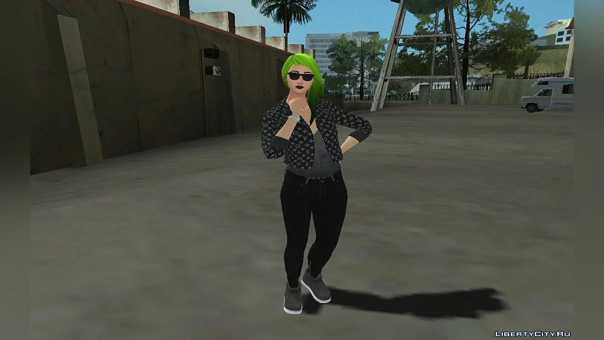 Toxin из Фортнайт в повседневной одежде v1 / GTA San Andreas