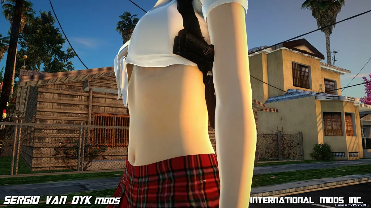 Ада Вонг в школьной форме / GTA San Andreas