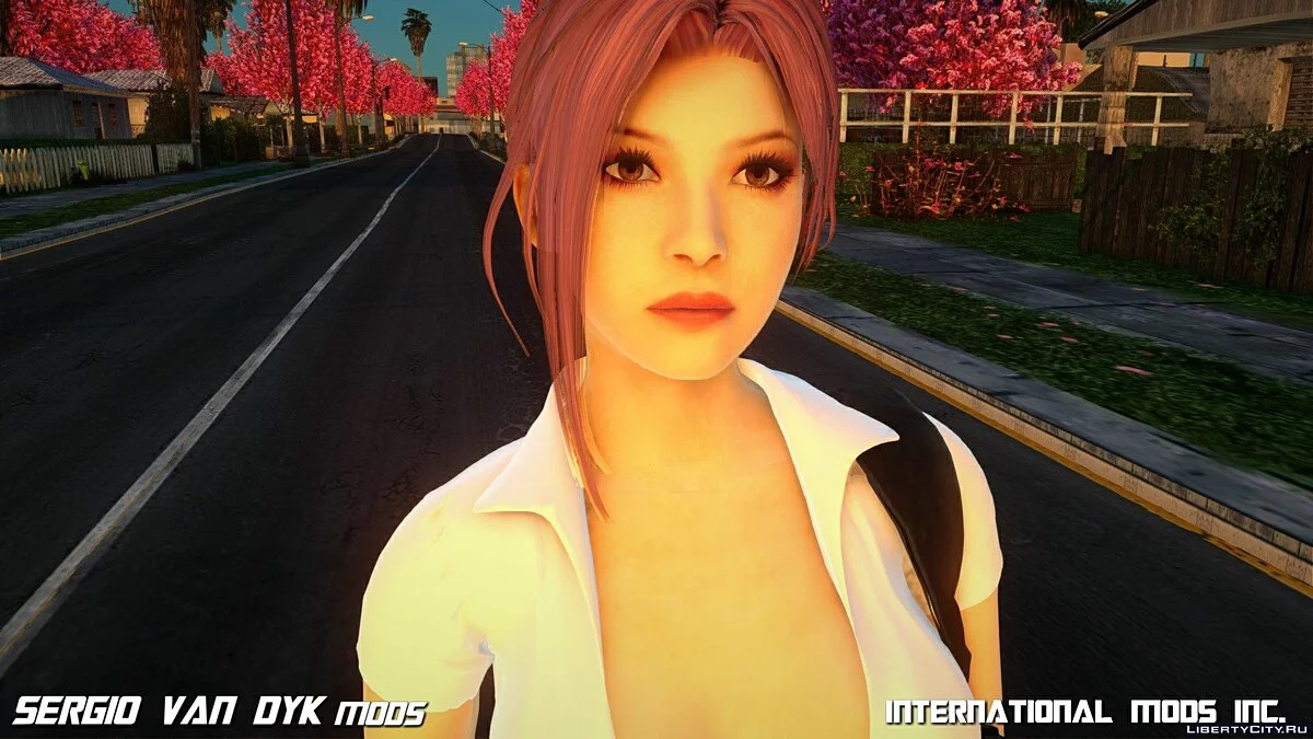 Ада Вонг в школьной форме / GTA San Andreas